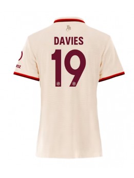 Bayern Munich Alphonso Davies #19 Ausweichtrikot für Frauen 2024-25 Kurzarm